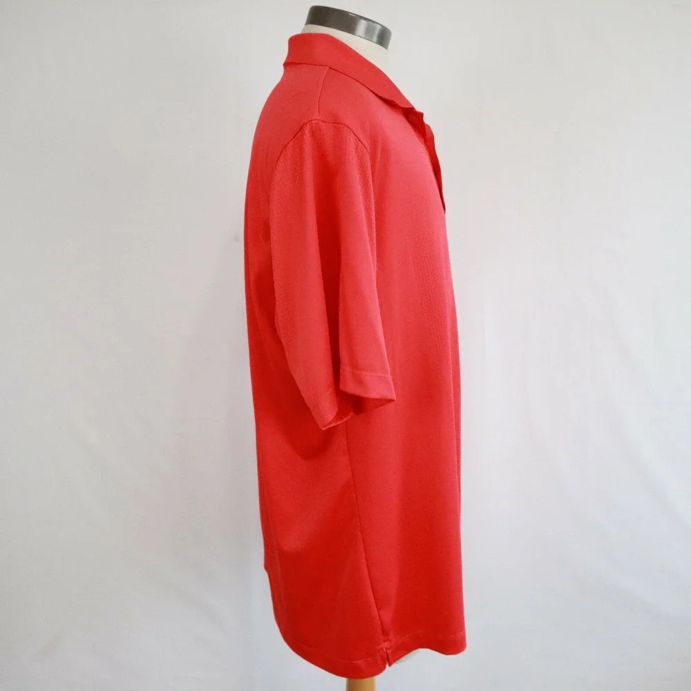 Nike Golf Polo Shirt Mens XL Dri-Fit Tour Performance Red Short‎ Sleeve